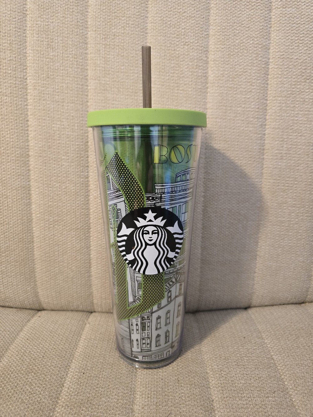Rare 2014 Starbucks Boston City venti Tumbler Cup